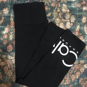 Black cropped Calvin Klein Performance leggings